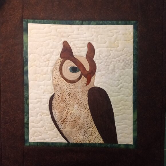 Owl art/wall quilt - Picture 1 of 1